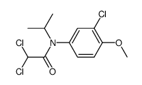 3-Chlor-4-methoxy-N-isopropyl-N-dichloracetyl-anilin Structure