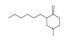 3-hexyl-1-methyl-piperidin-4-one结构式