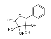 3,4-Dihydro-3,3,4,4-tetrahydroxy-5-phenyl-furan-2(5H)-one Structure