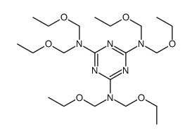 N,N,N',N',N'',N''-Hexakis(ethoxymethyl)-1,3,5-triazine-2,4,6-triamine Structure