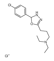 delta(sup 4)-1,2,4-Oxadiazoline, 5-(3-(diethylamino)propyl)-3-(p-chlor ophenyl)-, hydrochloride structure