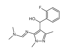 5-(((dimethylamino)methylene)amino)-α-(2-fluorophenyl)-1,3-dimethyl-1H-pyrazole-4-methanol结构式