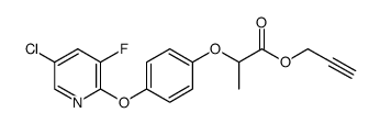 PROPANOICACID,2-[4-[(5-CHLORO-3-FLUORO-2-PYRIDINYL)OXY]PHENOXY]-,2-PROPYNYLESTER Structure