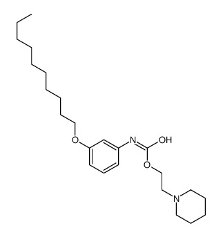 2-piperidin-1-ylethyl N-(3-decoxyphenyl)carbamate Structure