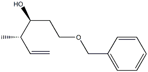 5-Hexen-3-ol, 4-methyl-1-(phenylmethoxy)-, (3S,4S)-结构式