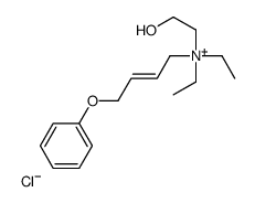 diethyl-(2-hydroxyethyl)-(4-phenoxybut-2-enyl)azanium,chloride Structure