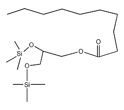 Decanoic acid 2,3-bis[(trimethylsilyl)oxy]propyl ester structure