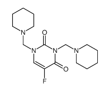 5-Methyl-1,3-bis-piperidin-1-ylmethyl-1H-pyrimidine-2,4-dione Structure