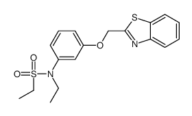 N-[3-(1,3-benzothiazol-2-ylmethoxy)phenyl]-N-ethylethanesulfonamide Structure