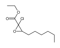 ethyl 2-chloro-3-hexyloxirane-2-carboxylate结构式