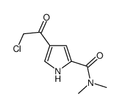 1H-Pyrrole-2-carboxamide, 4-(chloroacetyl)-N,N-dimethyl- (9CI) Structure