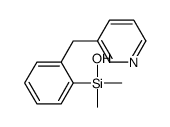 hydroxy-dimethyl-[2-(pyridin-3-ylmethyl)phenyl]silane Structure