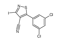 5-(3,5-Dichlorophenyl)-3-iodo-1,2-thiazole-4-carbonitrile结构式