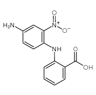 4-氨基-2-硝基二苯胺-2'-甲酸结构式