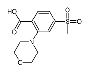 2-(4-吗啉基)-4-甲砜基苯甲酸结构式