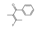 (E)-3-fluoro-2-methyl-1-phenylbut-2-en-1-one Structure