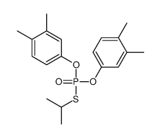 4-[(3,4-dimethylphenoxy)-propan-2-ylsulfanylphosphoryl]oxy-1,2-dimethylbenzene结构式