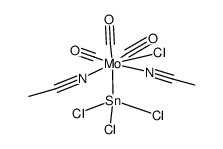 (MeCN)2Mo(II)(CO)3(SnCl3)Cl结构式