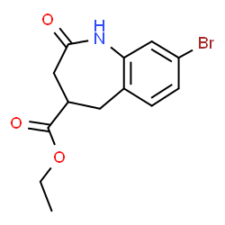 ETHYL8-BROMO-2-OXO-2,3,4,5-TETRAHYDRO-1H-BENZO[B]AZEPINE-4-CARBOXYLATE Structure