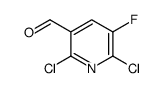 2,6-Dichloro-5-fluoropyridine-3-carboxaldehyde structure