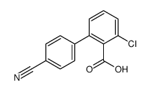 2-chloro-6-(4-cyanophenyl)benzoic acid结构式