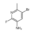 5-bromo-2-fluoro-6-methylpyridin-3-amine结构式