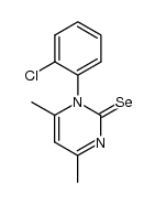 1-(2-chlorophenyl)-4,6-dimethylpyrimidine-2(1H)-selenone结构式