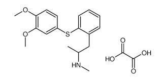 1-[2-(3,4-dimethoxyphenyl)sulfanylphenyl]-N-methylpropan-2-amine,oxalic acid Structure