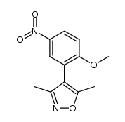 3,5-dimethyl-4-[2-(methyloxy)-5-nitrophenyl]isoxazole Structure