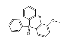 (2-bromo-3-methoxyphenyl)diphenylphosphine oxide结构式