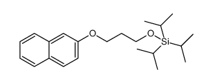 triisopropyl(3-(naphthalen-2-yloxy)propoxy)silane结构式