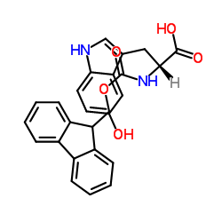 N-[(9H-Fluoren-9-ylmethoxy)carbonyl]-5-hydroxy-D-tryptophan结构式