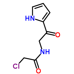 2-Chloro-N-[2-oxo-2-(1H-pyrrol-2-yl)ethyl]acetamide Structure