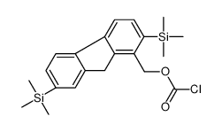 [2,7-bis(trimethylsilyl)-9H-fluoren-1-yl]methyl carbonochloridate结构式