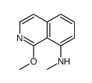 1-Methoxy-N-methyl-8-isoquinolinamine结构式