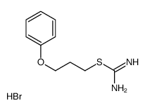 3-phenoxypropyl carbamimidothioate,hydrobromide structure