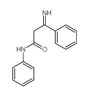 Benzenepropanamide, b-imino-N-phenyl- Structure