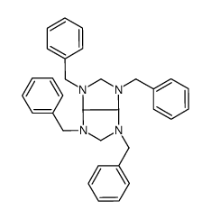 1,3,4,6-tetrabenzyl-2,3a,5,6a-tetrahydroimidazo[4,5-d]imidazole Structure