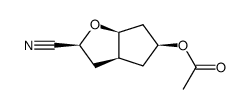 2H-Cyclopenta[b]furan-2-carbonitrile,5-(acetyloxy)hexahydro-,[2S-(2-alpha-,3a-bta-,5-alpha-,6a-bta-)]-(9CI) Structure