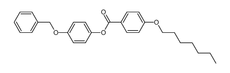 4-(benzyloxy)phenyl 4-(heptyloxy)benzoate Structure