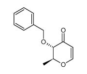 (-)-(2S,3S)-3-(Benzyloxy)-2-methyl-2,3-dihydro-4H-pyran-4-one Structure