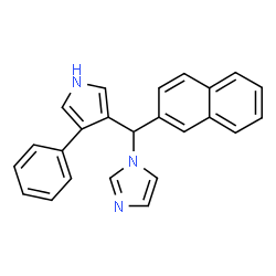 2-Naphthyl-1H-imidazol-1-yl-4-phenyl-1-pyrrol-3-ylmethane structure