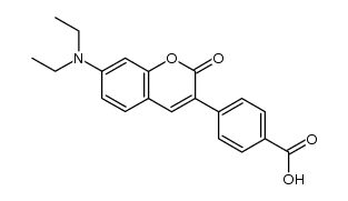 4-(7-(diethylamino)-2-oxo-2H-chromen-3-yl)benzoic acid Structure