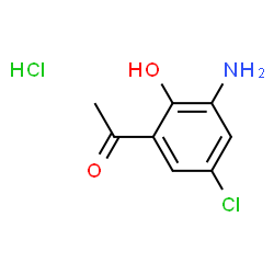 3-AMINO-5-CHLORO-2-HYDROXYACETOPHENONE HYDROCHLORIDE Structure