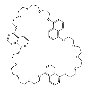 tris(1,5-naphthalene)-57-crown-15 Structure