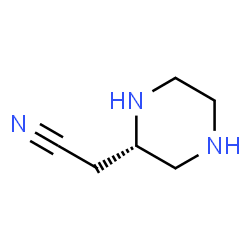 (S)-2-(piperazin-2-yl)acetonitrile Structure