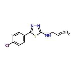 N-Allyl-5-(4-chlorophenyl)-1,3,4-thiadiazol-2-amine structure