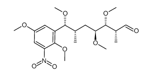 (2R,3R,4S,6S,7R)-7-(2,5-dimethoxy-3-nitrophenyl)-3,4,7-trimethoxy-2,6-dimethylheptanal结构式