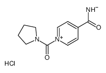 1-(pyrrolidine-1-carbonyl)pyridin-1-ium-4-carboxamide,chloride Structure