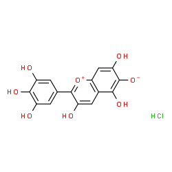 6-Hydroxydelphinidin chloride Structure